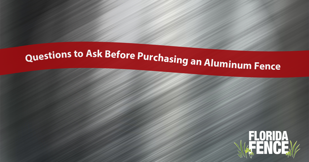 What You Need To Know Before Purchasing An Aluminum Fence
