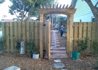 wood fence